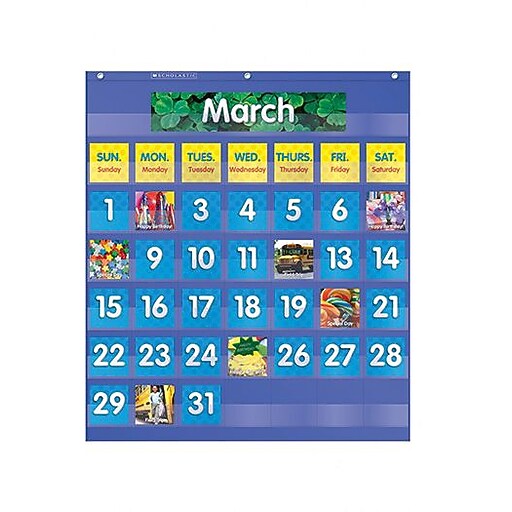 Teacher's Friend® Monthly Calendar Pocket Chart Staples