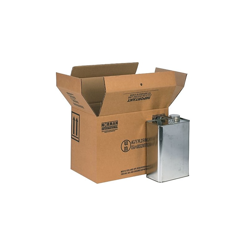 8.88''x6.63''x10.25'' Hazmat Shipping Box, 350#/ECT, 20/Bundle (HAZ1022) image 1