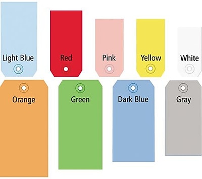 1,000 LIGHT BLUE SHIPPING TAGS 2 3/8 X 4 3/4 WIRED 