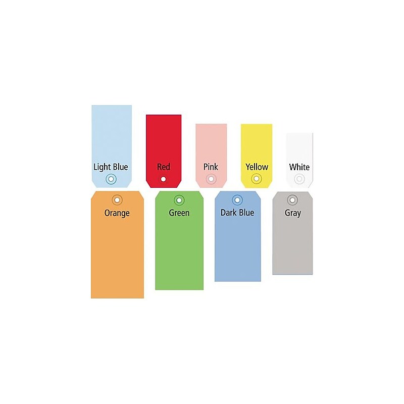3 1/4" x 1 5/8" - Green 13 Pt. Shipping Tag, 1000/Case image 1