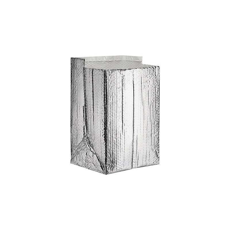 SI Products Insulated Box Liners, 8" x 8" x 8", Silver, 25/Case image 1