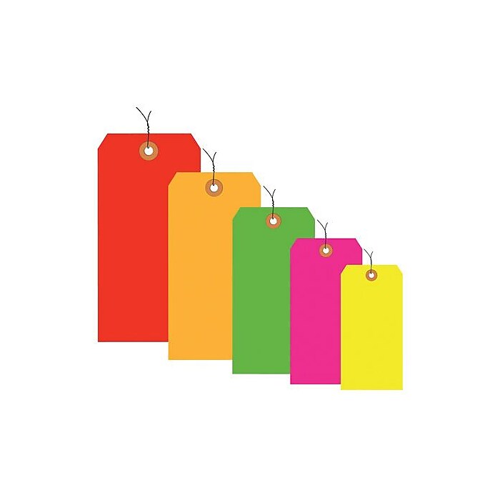 Fluorescent Orange Prelaminated Dots - 200 Pack For Color Coding Files & Books