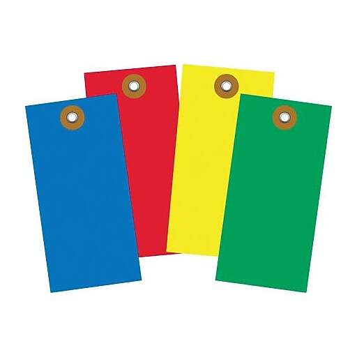 4 3/4" x 2 3/8" Yellow Tyvek® Shipping Tag, 100/Case at Staples