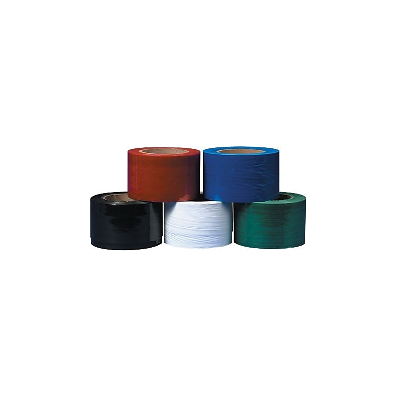 3" x 1000' 80 Gauge Cast Stretch Wrap, Blue Tinted, 18/Carton (TNB303BLUE) image 1