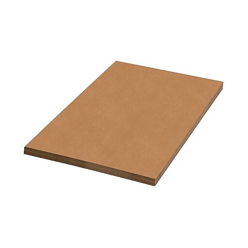 BOX USA Double Wall Corrugated Cardboard Sheets, 24 x 36, Kraft (Pack of  5), (BSP2436DW)