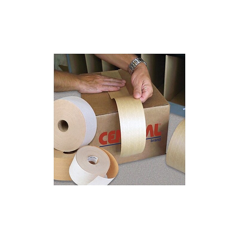 Central 250 Packing Tape, 3" x 375 ft., Beige, 8/Carton (T906250) image 1