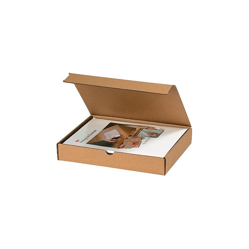 Literature Mailers, 9" x 6 1/2" x 1 3/4", Kraft, 50/Bundle (ML961K) image 1