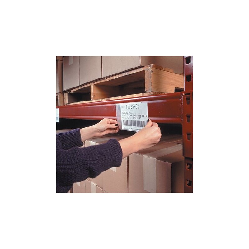 Superscan 3" x 5" Inkjet/Laser Self Adhesive Label Holder Envelope, Clear (LH140) image 1