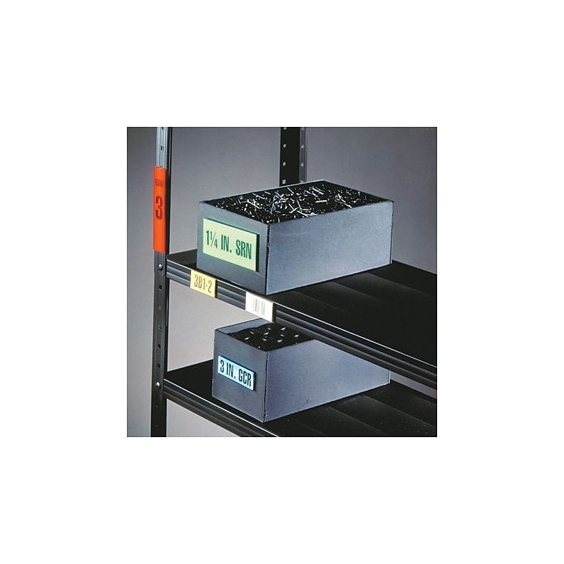 HOL-DEX 0.5" x 6" Self-Adhesive Insertable Label Holder, Clear (LH110) image 1