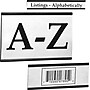 3" x 6" "C" Channel Card Holder, White/Black (LH198)~#|#~s0537532_sc7
