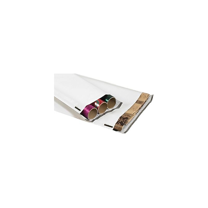 8.5" x 39" Poly Mailer, White, 100/Carton (LPM839) image 1
