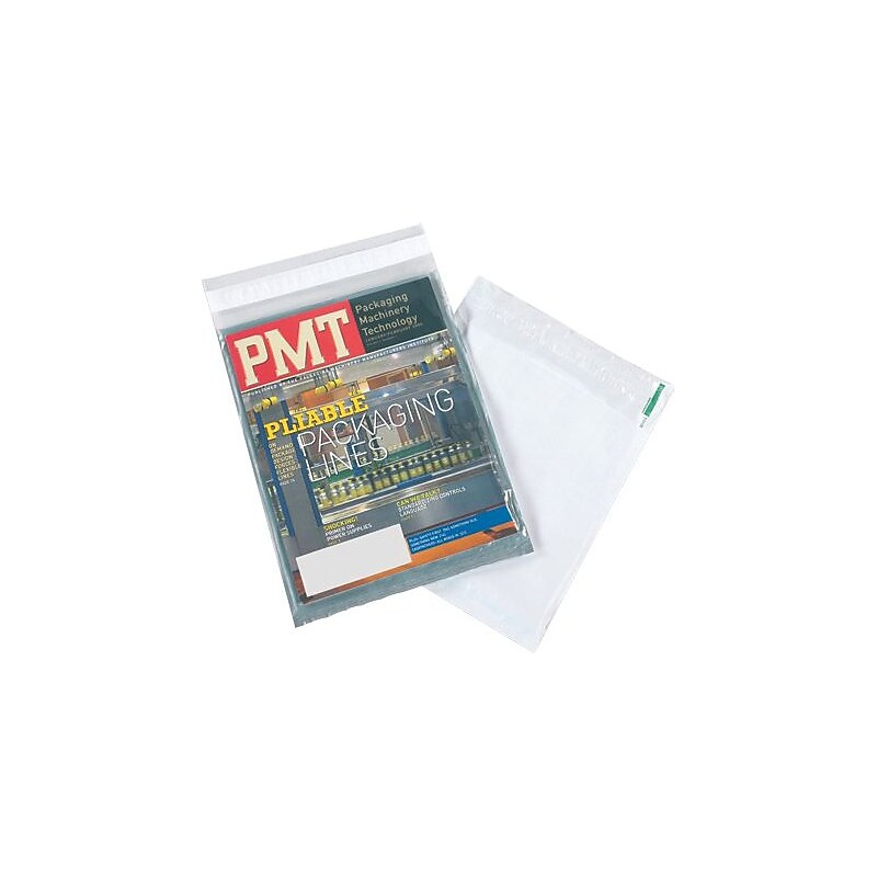 Clear View Poly Envelope, 10" x 13", 500/Carton (CV1013) image 1