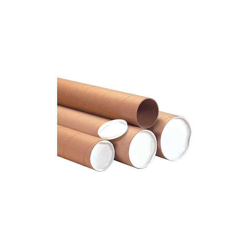 6" x 30" - Kraft Jumbo Mailing Tube, 10/Case image 1
