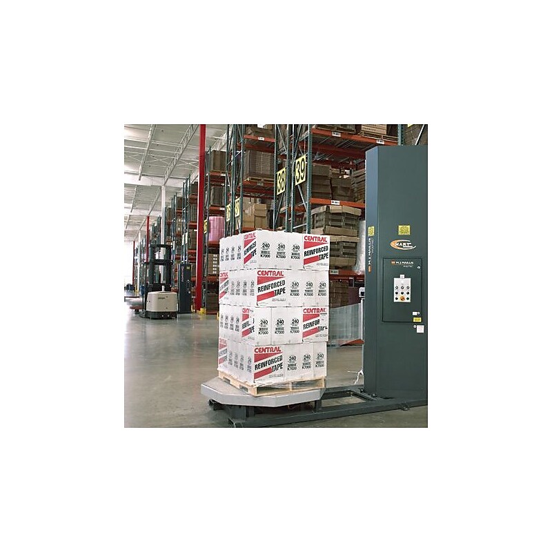 20" x 5000' 90 Gauge Cast Machine Length Stretch Wrap, Clear (MSF2090C) image 1