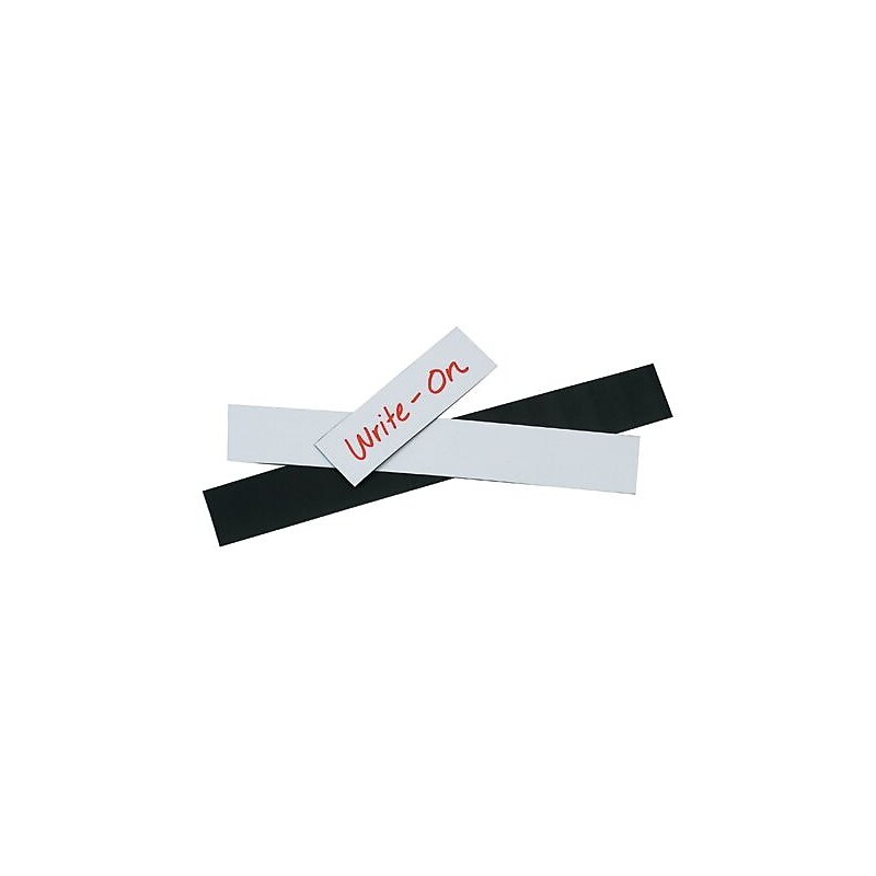 3" x 8" Warehouse Label Magnetic Strips, White (LH184) image 1