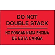 Tape Logic Do Not Double Stack Shipping Label Bilingual, 3" x 5", 500/Roll