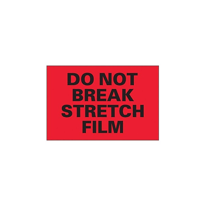 Tape Logic Do Not Break Stretch Film Shipping Label, 4" x 6", 500/Roll image 1