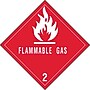 Tape Logic Flammable Gas - 2" Tape Logic Shipping Label, 4" x 4", 500/Roll~#|#~s0537708_sc7