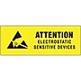 Tape Logic Labels, "Electrostatic Sensitive Devices", 3/8" x 1 1/4", Black/Yellow, 500/Roll~#|#~s0537736_sc7