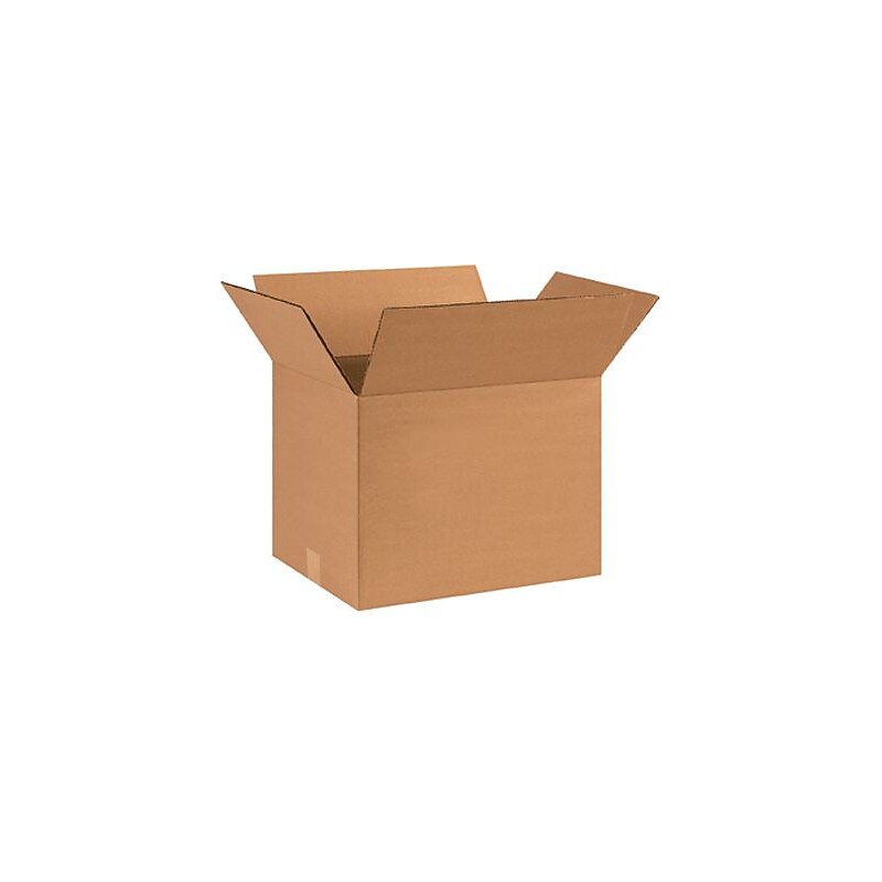 14" x 12" x 10" Shipping Boxes, 44 ECT, Kraft, 25/Bundle (HD141210) image 1