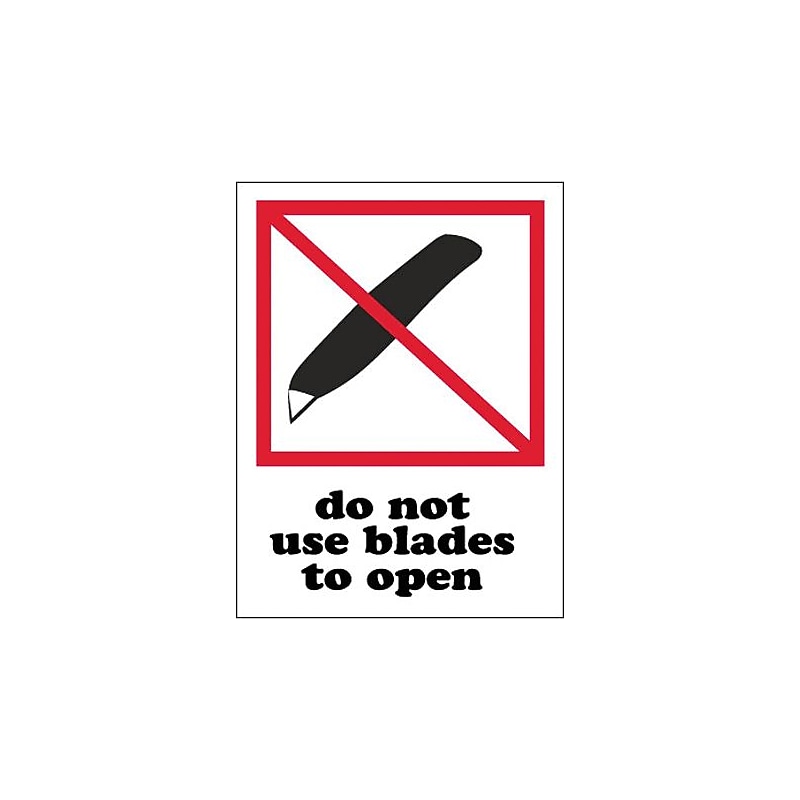 Tape Logic Do Not Use Blades to Open Shipping Label, 3" x 4", 500/Roll image 1
