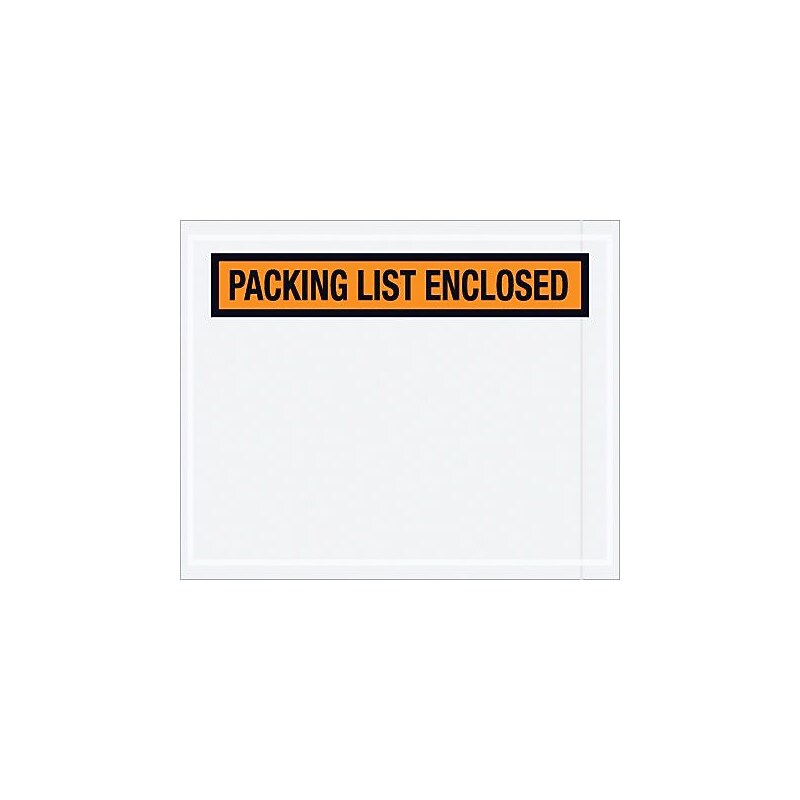 7 x 6" Panel Face Packing List Envelope, 1000/Carton (PL32) image 1