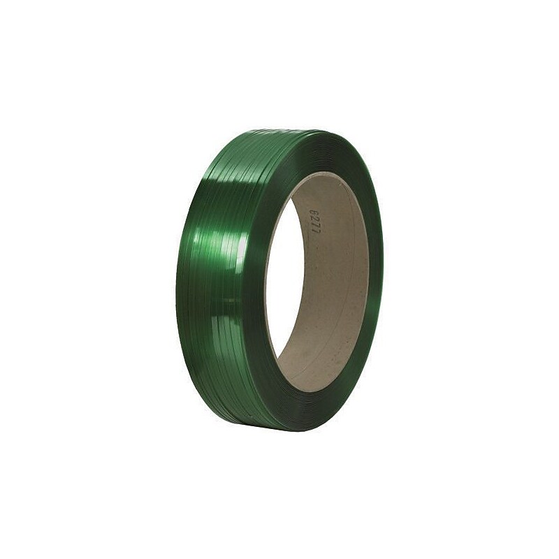 1/2" x 0.021 mil x 9000', Polyester Strapping, 16 x 6" Core, Machine Grade (PS5939) image 1