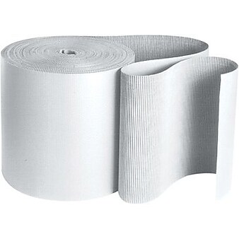 Staples White Singleface Corrugated Roll, 48" x 250', 1 Roll