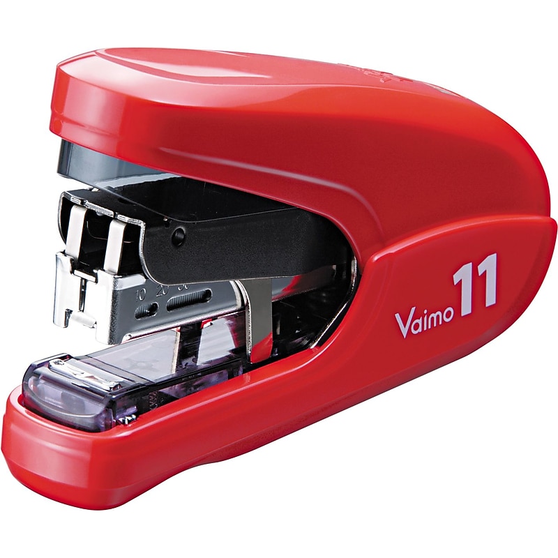 Max Flat Clinch Light Effort Stapler, Fastening Capacity 35 Sheets/20 lb., Red image 1