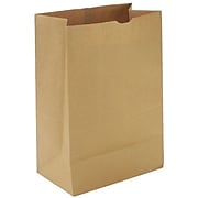 Kraft Brown Paper Grocery Bags, 1/6 57#, 500/BD
