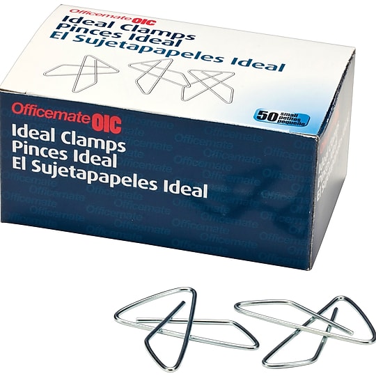 OIC Ideal Butterfly Clamps, Small, #2, Silver, 50/Bx~#|#~s0542915_sc7