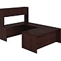 HON 10500 Series Bundle Solutions Left U-Station with Stack-On Storage, Mahogany, 72" x 108"~#|#~s0544095_sc7