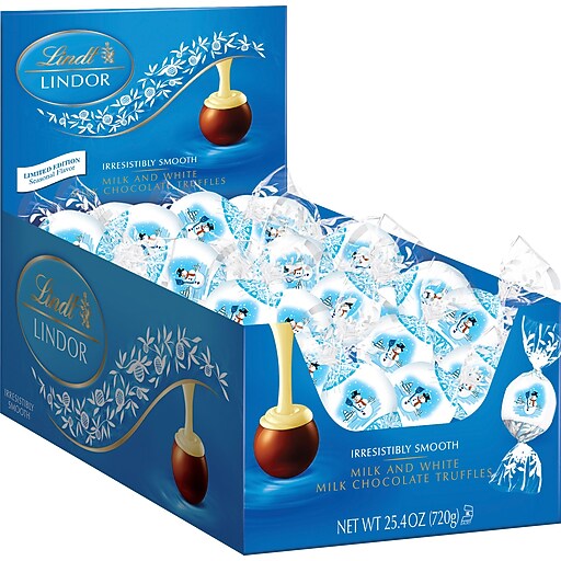Lindt® LINDOR Truffles Holiday Snowman, 60 Assorted Truffles at Staples