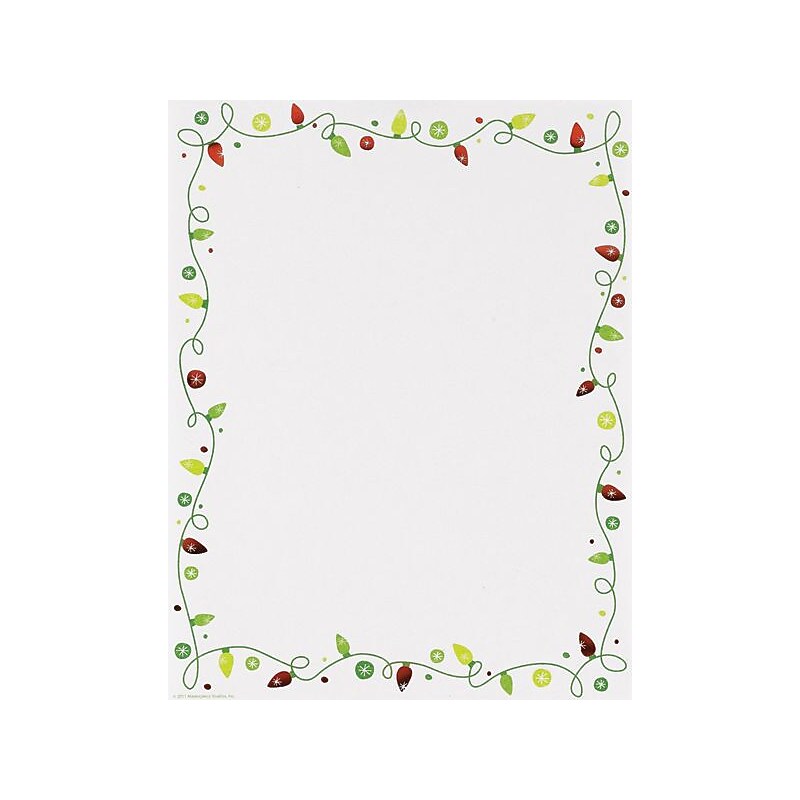 Great Papers! String Of Lights Holiday Letterhead , 40/Count (2011481) image 1