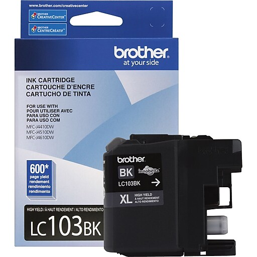 Brother Ink Cartridge, Black, High Yield (LC103BK) at Staples