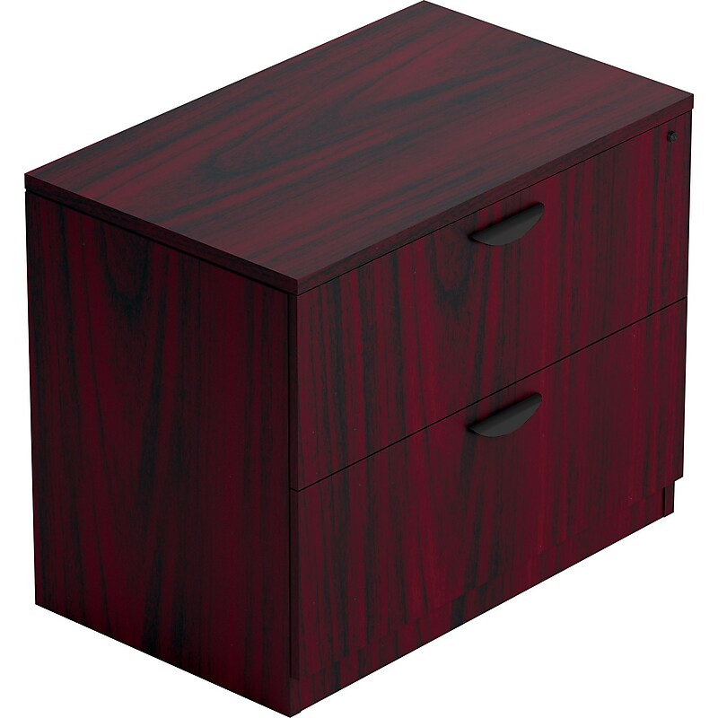 Offices To Go 2-Drawer Lateral File Cabinet, Letter/Legal, American Mahogany, 36"W (TDSL3622LFAML) image 1