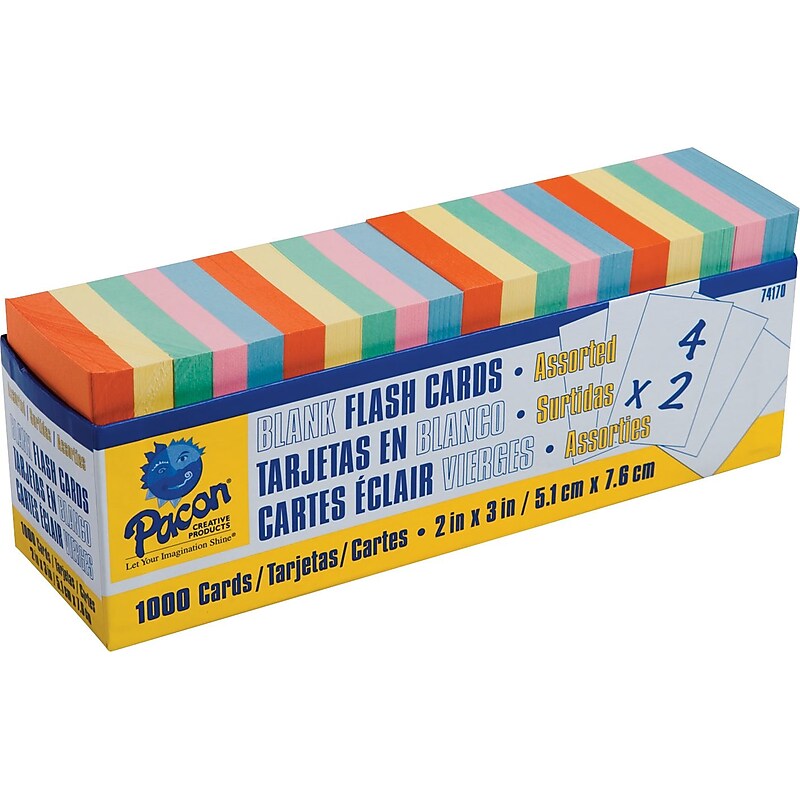 Pacon Blank Flash Cards, 1000/Pack (P0074170) image 1