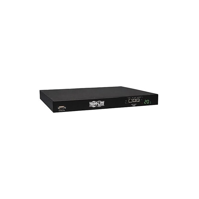 Tripp Lite Single-Phase Switched Power Distribution Unit, 10-Outlet, 1U Rack Mount, Black (PDUMH20HVATNET) image 1