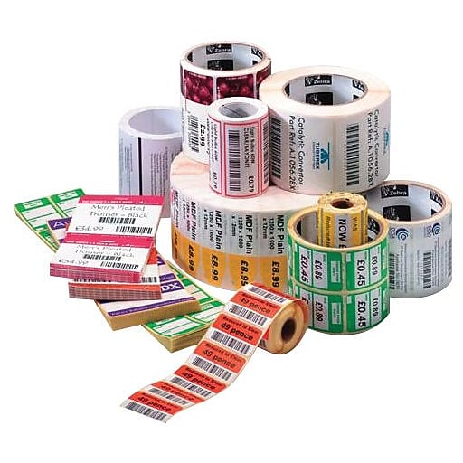 Zebra PolyPro 3000T Polypropylene Thermal Transfer Label, White, 4" x 2