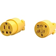 CCI® Yellow Vinyl Shell Replacement Male Cap Plug, 12 AWG Conductor, 125 V, 15 A