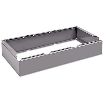 Tennsco Optional Locker Base, 36" x 6", Medium Gray (CLB3618MG)