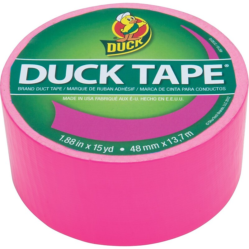 Duck Tape® Brand Duct Tape, Funky Flamingo X-Factor™, 1.88" x 15 Yards image 1