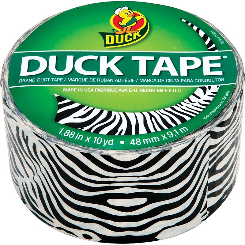 Duck Tape® Brand Colored Duct Tape, Zebra Print image 1