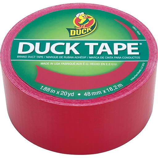 Duck Tape® Brand Colored Duct Tape, Red Staples