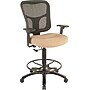 Tempur-Pedic Fabric Drafting Stool with Backrest and Footrest with Lumbar Support, Beige (TP8200-BEIGE)~#|#~s0555558_sc7