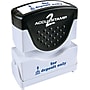 Cosco Accustamp2 Shutter Stamp with Microban, Blue, FOR DEPOSIT ONLY, 1 5/8 x 1/2~#|#~s0557345_sc7