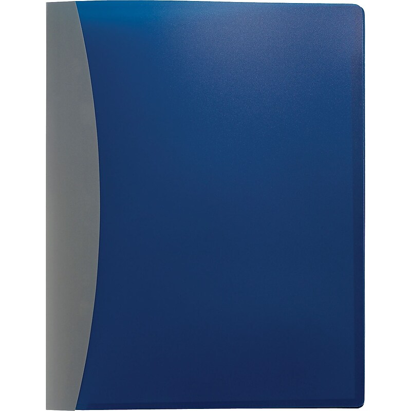 ACCO 2 Pocket Plastic Presentation Folder, Blue (GBC21538) image 1