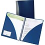 ACCO 2 Pocket Plastic Presentation Folder, Blue (GBC21538)~#|#~s0558165_sc7