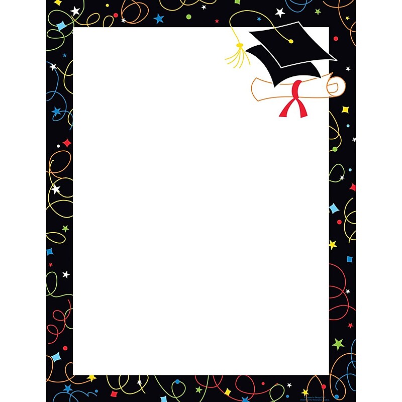 Great Papers® Graduation Swirls Letterhead image 1