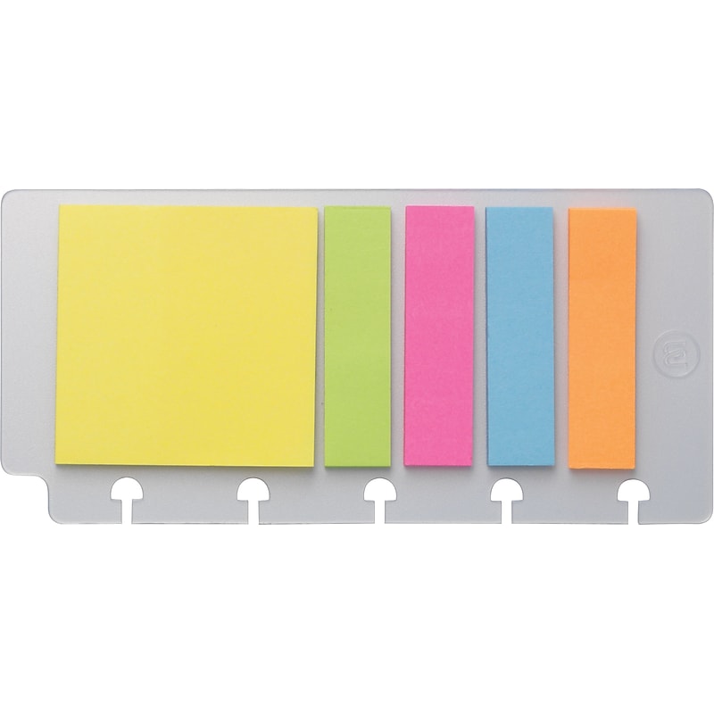 Staples Arc System Page Flags, Assorted Colors image 1